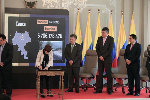 presidente Santos llegará a El Tambo