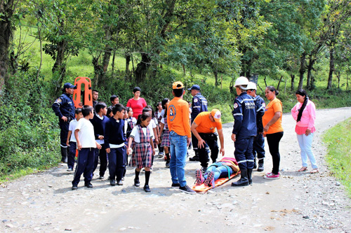 Caldono participó del Sexto Simulacro Nacional de Respuesta a Emergencias