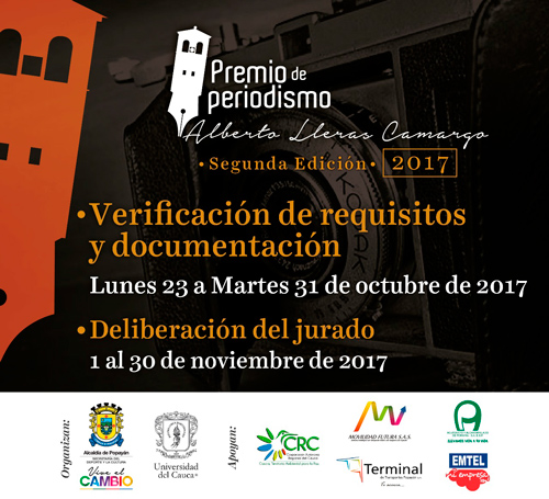 Premio de periodismo Alberto Lleras Camargo recibió 31 trabajos periodísticos Premio de periodismo Alberto Lleras Camargo recibió 31 trabajos periodísticos