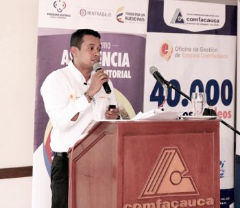 Firmado Acuerdo para Promoción del Empleo John Edwin Vargas, Líder Nacional de Estrategia Unidad Pública de Empleo.