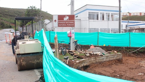 Inician obras frente a la Secretaría de Tránsito de Popayán