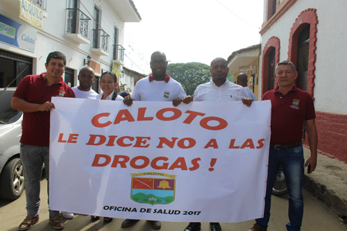 No a la droga dicen jóvenes caloteños No a la droga dicen jóvenes caloteños