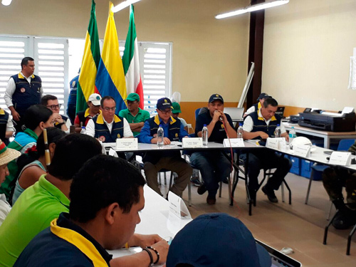Articulados con UNGRD la Gobernación del Cauca continúa atención en el municipio de Corinto