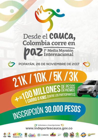 ¡Este domingo es la Media Maratón Cauca!