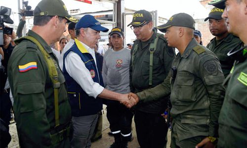 Presidente lidera acción de emergencia por avalancha Presidente lidera acción de emergencia por avalancha