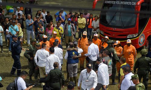 Presidente lidera acción de emergencia por avalancha Presidente lidera acción de emergencia por avalancha