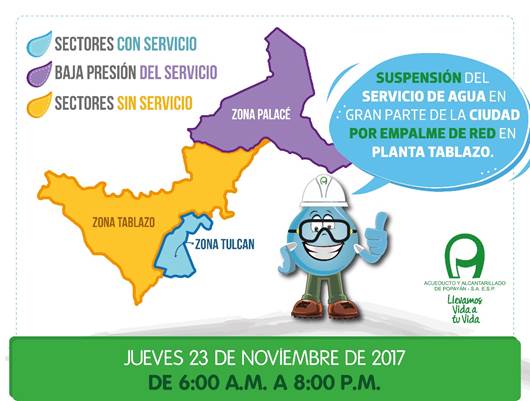 Suspensión del servicio de agua 