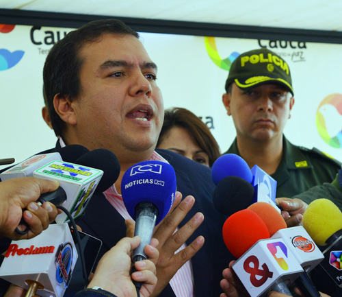 Pronunciamiento del gobernador Campo sobre orden público en Cauca Pronunciamiento del gobernador Campo sobre orden público en Cauca