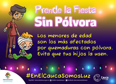  Cifras lamentables para lesiones por pólvora en el Cauca