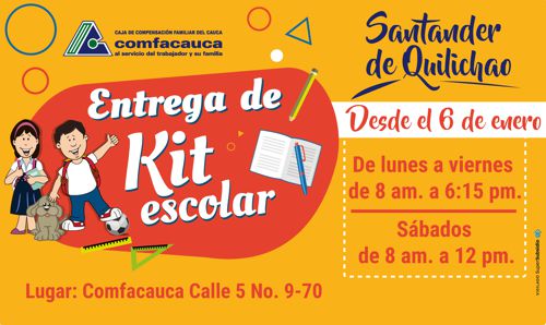 Asignación de Kit Escolar Comfacauca