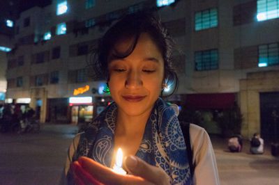 Jenny Paola Santander, 32 años Bogotá rindió homenaje a Temístocles Machado