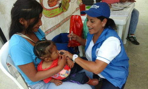 Cauca logró coberturas útiles de vacunación en el 2017