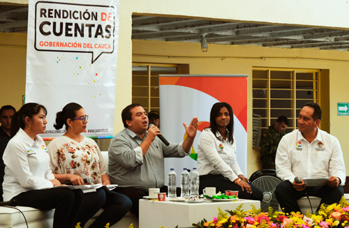 Gobernador Campo rindió cuentas al Cauca Gobernador Campo rindió cuentas al Cauca