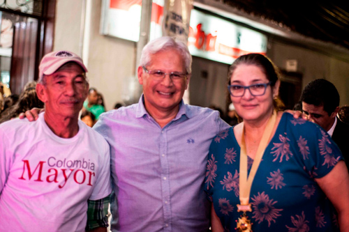 Ministra de Cultura, Mariana Garcés Códoba y el gerente de Colombia Mayor, Juan Carlos López Castrillón