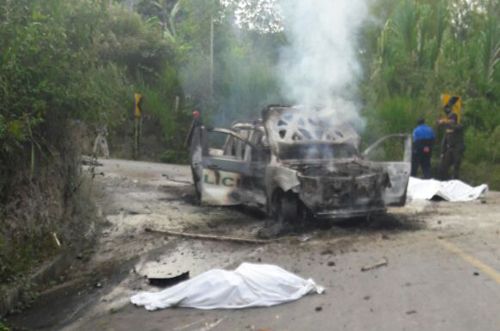En emboscada asesinan dos policías en Caldono