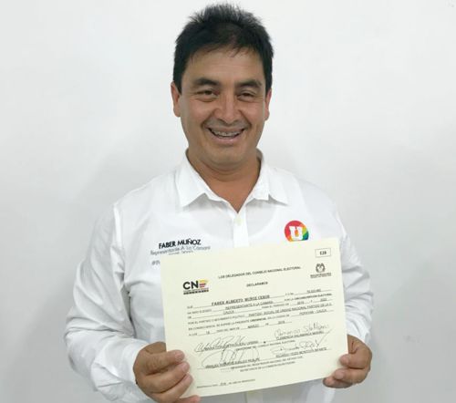 Faber Muñoz Cerón, confirmado Representante a la Cámara