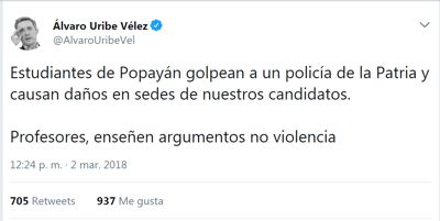 La visita a Popayán que generó rechazo