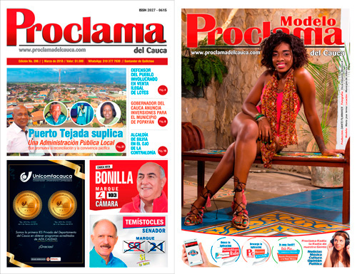 Lea gratis la edición impresa No. 396 de Proclama del Cauca Lea gratis la edición impresa No. 396 de Proclama del Cauca