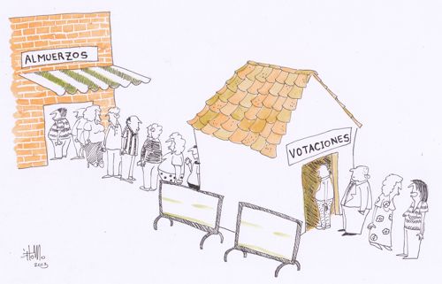 Columnas, tamales y democracia