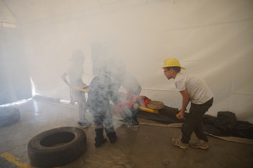 Bomberos de Santander de Quilichao celebraron el Día de los Niños Niños de Quilichao fueron bomberitos por un día