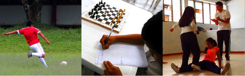 jóvenes deportistas en Popayán