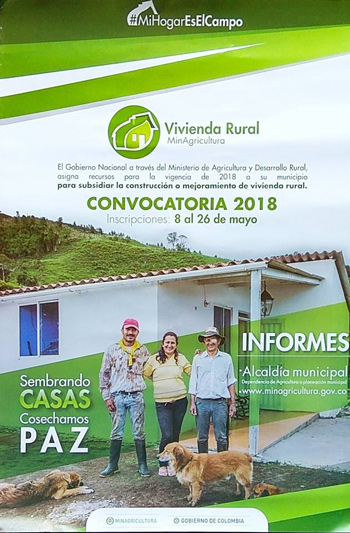 Construcción de Vivienda de Interés Social Rural para la población víctima del conflicto armado Construcción de Vivienda de Interés Social Rural para la población víctima del conflicto armado