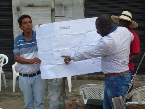 Obra de saneamiento básico en el barrio Valentín Ramos Obra de saneamiento básico en el barrio Valentín Ramos