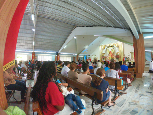 Manifestaciones culturales afro en la iglesia Nuestra Señora del Rosario