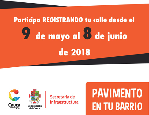 Gobernación lanza programa Pavimentación en Tu Barrio Gobernación lanza programa Pavimentación en Tu Barrio