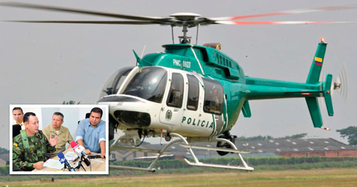 Helicóptero que transportaba al gobernador del Cauca aterrizó de emergencia
