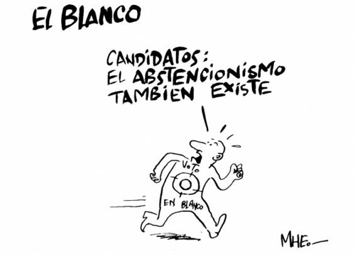 EL VOTO EN BLANCO = ABSTENCIÓN