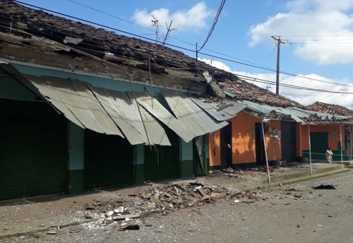 Explosión en Siberia, municipio de Caldono