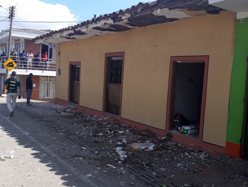 Explosión en Siberia, municipio de Caldono