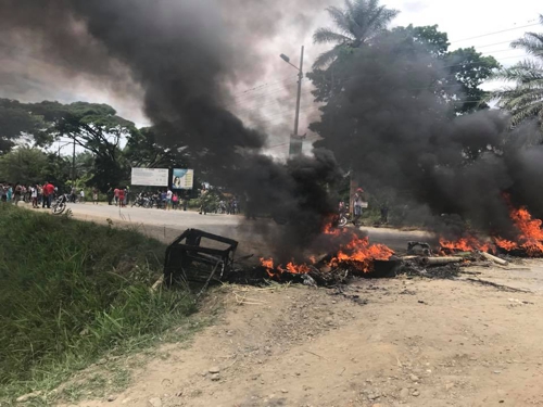 Siguen protestas cívicas en Puerto Tejada