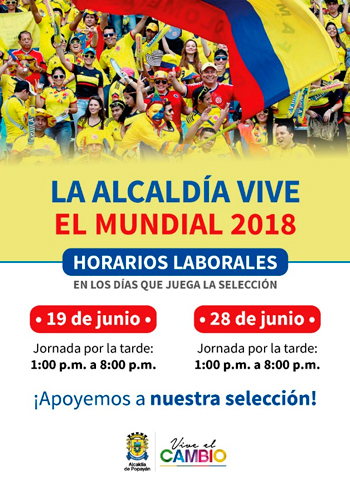 horarios de atención de la Alcaldía durante el Mundial de Fútbol horarios de atención de la Alcaldía durante el Mundial de Fútbol