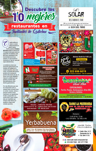 Descubre los 10 mejores restaurantes de Santander De Quilichao Descubre los 10 mejores restaurantes de Santander De Quilichao