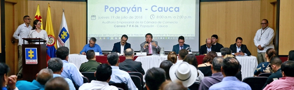Fiscalía priorizó 11 investigaciones en Cauca