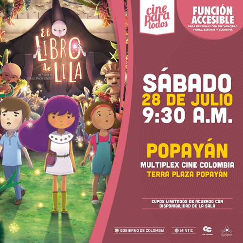 “Cine Para Todos” regresa este 28 de julio a Popayán
