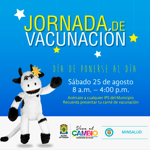 Alcaldía de Popayán se une a la Jornada de Vacunación este fin de semana