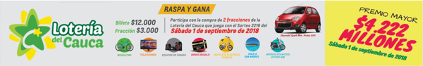 ¡La Lotería del Cauca se la juega toda por su gente!