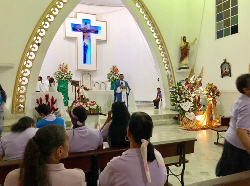 ESE Norte 2 rindió homenaje a San Miguel Arcángel en Corinto