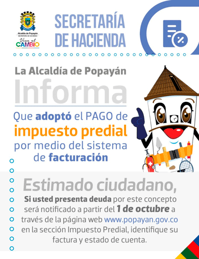 Alcaldía adopta sistema de facturación para pago de predial Alcaldía adopta sistema de facturación para pago de predial