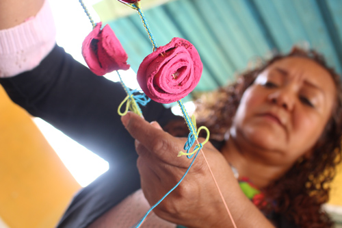 Frutos de la tierra que se convierten en arte