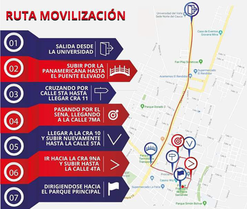 Ruta marcha por la educación
