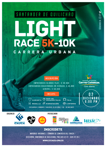 Carrera Atlética Urbana - Light Race 10k