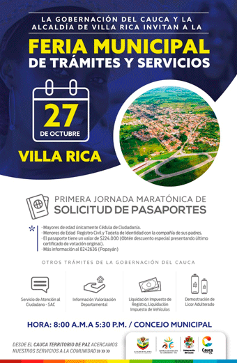 La Gobernación más cerca de los villaricenses con la Feria municipal de trámites y servicios La Gobernación más cerca de los villaricenses con la Feria municipal de trámites y servicios