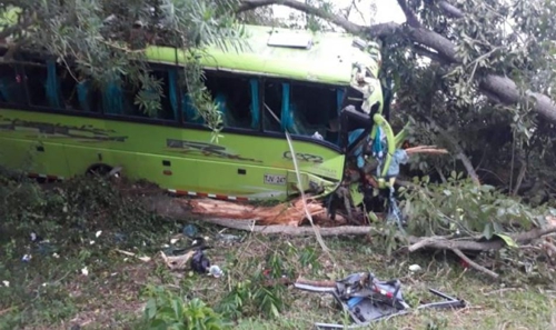 Accidente deja un muerto y 16 deportistas lesionados