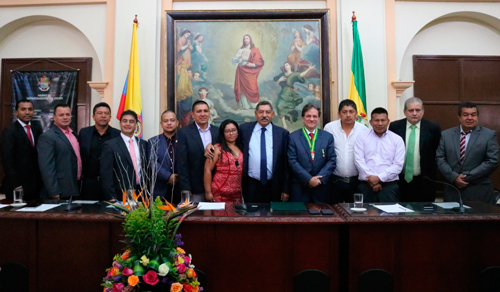 Orden del Gran Cauca y Escudo del Honorable Concejo para el “Mono González” Orden del Gran Cauca y Escudo del Honorable Concejo para el “Mono González”