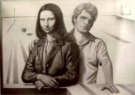 Autorretrato 8, con Monalisa