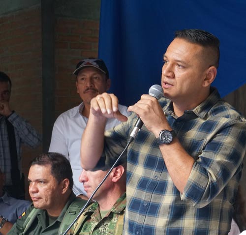Edward Fernando García, alcalde de Corinto